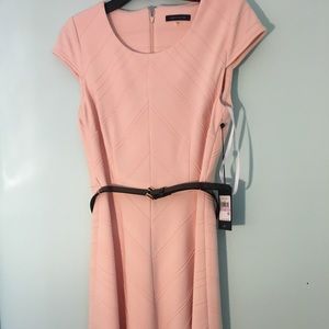 Pink cap sleeve dress